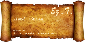 Szabó Tóbiás névjegykártya
